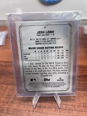 Cheap Sneaks Footwear/Sports Cards Baseball Card Josh Lowe RC 2022 Bowman Platinum Ice Foilboard #81 Tampa Bay Rays