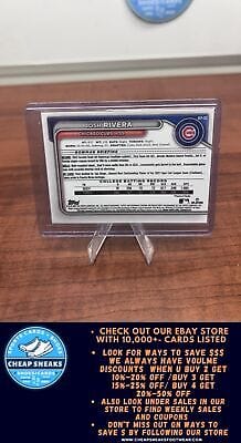 Cheap Sneaks Footwear/Sports Cards Baseball Card Josh Rivera 2024 Bowman Chrome Prospects #BCP-115 Chicago Cubs