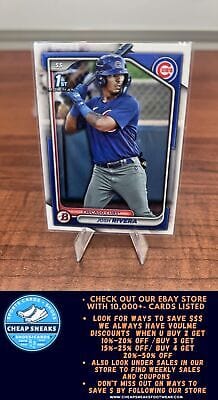 Cheap Sneaks Footwear/Sports Cards Baseball Card Josh Rivera 2024 Bowman Prospects #BP-115 Chicago Cubs