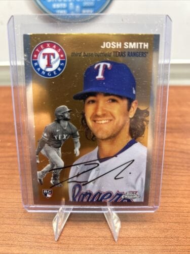 Cheap Sneaks Footwear/Sports Cards Baseball Card Josh Smith RC 2023 Topps Chrome Platinum Anniversary Texas Rangers Car