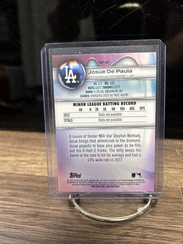 Cheap Sneaks Footwear/Sports Cards Baseball Card Josue De Paula 2023 Bowman Platinum Los Angeles Dodgers Baseball Card