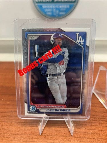 Cheap Sneaks Footwear/Sports Cards Baseball Card Josue De Paula 2024 Topps Bowman Chrome Mojo Refrac BCP-12  Dodgers +