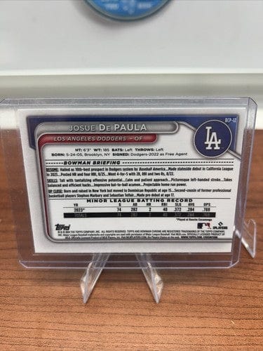 Cheap Sneaks Footwear/Sports Cards Baseball Card Josue De Paula 2024 Topps Bowman Chrome Mojo Refrac BCP-12  Dodgers +