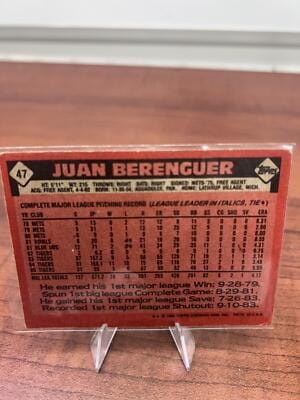 Cheap Sneaks Footwear/Sports Cards Baseball Card Juan Berenguer 1986 Topps #47 Detroit Tigers
