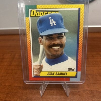 Cheap Sneaks Footwear/Sports Cards Baseball Card Juan Samuel 1990 Topps Traded #109T Los Angeles Dodgers