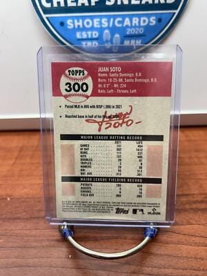 Cheap Sneaks Footwear/Sports Cards Baseball Card Juan Soto 2022 Topps Chrome Platinum Anniversary #300 Washington Natio