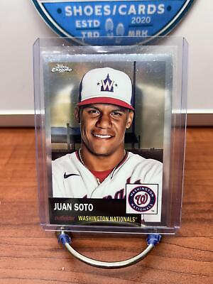 Cheap Sneaks Footwear/Sports Cards Baseball Card Juan Soto 2022 Topps Chrome Platinum Anniversary #300 Washington Natio