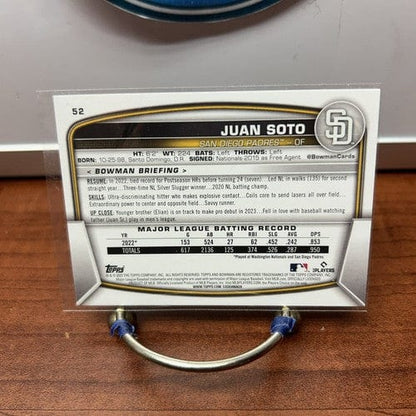 Cheap Sneaks Footwear/Sports Cards Baseball Card Juan Soto 2023 Bowman Card #52 San Diego Padres 💵BUY MORE AND BUY L