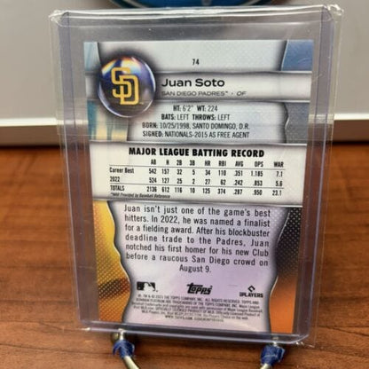 Cheap Sneaks Footwear/Sports Cards Baseball Card Juan Soto 2023 Bowman Platinum Card #74 San Diego Padres
