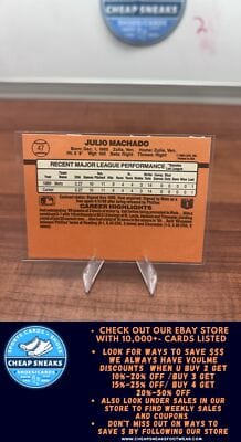 Cheap Sneaks Footwear/Sports Cards Baseball Card Julio Machado RC 1990 Donruss #47 New York Mets