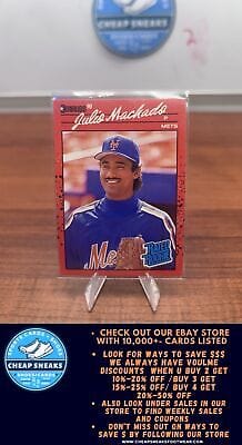 Cheap Sneaks Footwear/Sports Cards Baseball Card Julio Machado RC 1990 Donruss #47 New York Mets