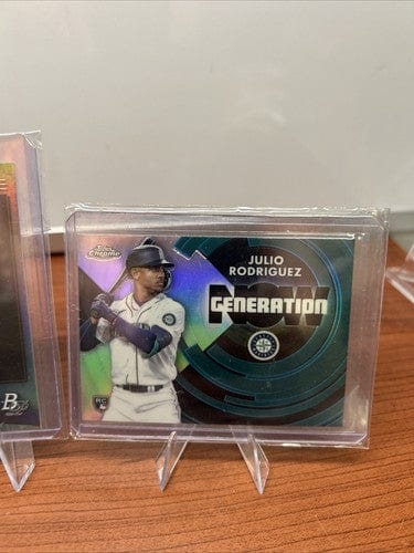 Cheap Sneaks Footwear/Sports Cards Baseball Card Julio Rodriguez 4 Card Lot With RC’s  Bowman Platinum