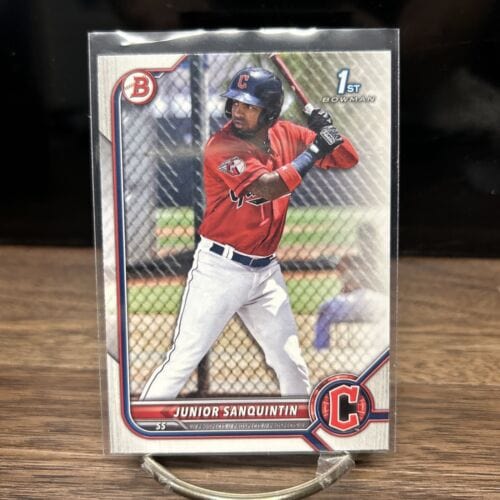 Cheap Sneaks Footwear/Sports Cards Baseball Card Junior Sanquintin 2022 1st Bowman Prospect #BP-80- Cleveland Guardians