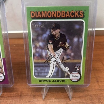 Cheap Sneaks Footwear/Sports Cards Baseball Card Justin Martizez (RC), Bryce Jarvis (RC) 2024 Topps Heritage Diamondbac