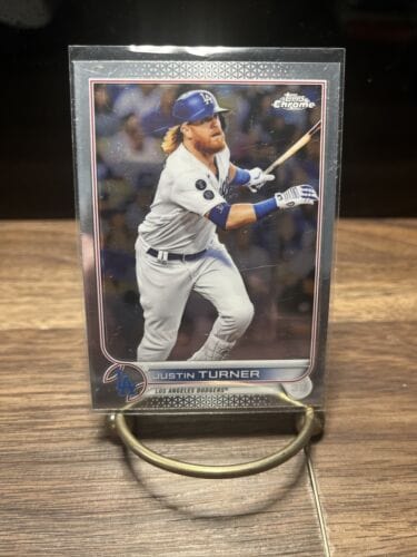 Cheap Sneaks Footwear/Sports Cards Baseball Card Justin Turner 2022 Topps Chrome card 194 Los Angeles Dodgers