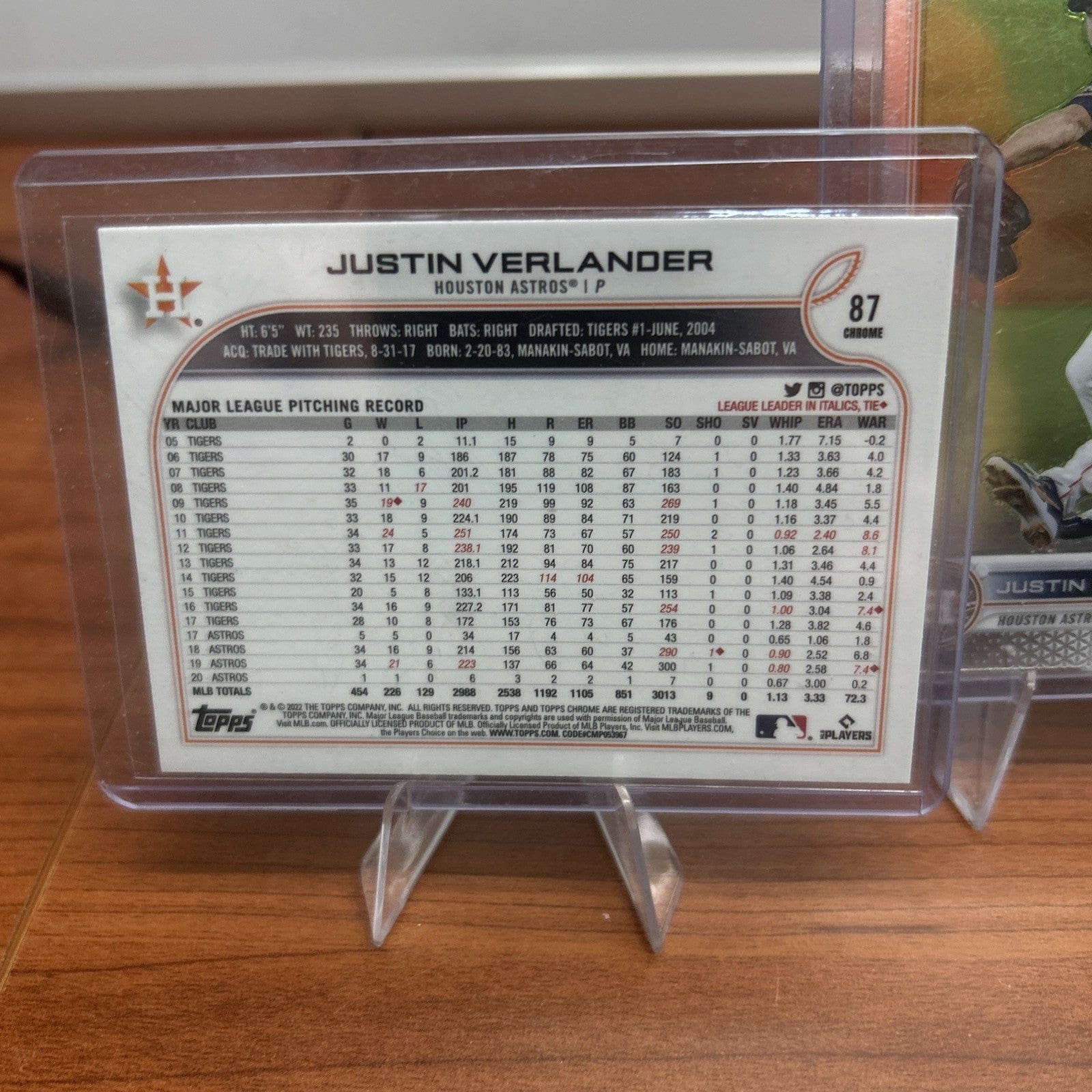 Cheap Sneaks Footwear/Sports Cards Baseball Card Justin  Verlander 2022 Topps Chrome Baseball  Card #87 Tigers Astros M