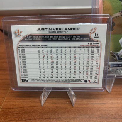 Cheap Sneaks Footwear/Sports Cards Baseball Card Justin  Verlander 2022 Topps Chrome Baseball  Card #87 Tigers Astros M
