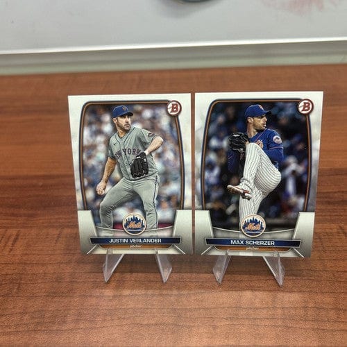 Cheap Sneaks Footwear/Sports Cards Baseball Card Justin Verlander 2023 Bowman Baseball Card #64 + Bonus Card Max Scherz