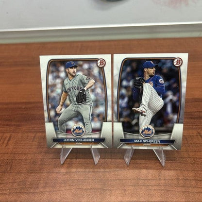 Cheap Sneaks Footwear/Sports Cards Baseball Card Justin Verlander 2023 Bowman Baseball Card #64 + Bonus Card Max Scherz