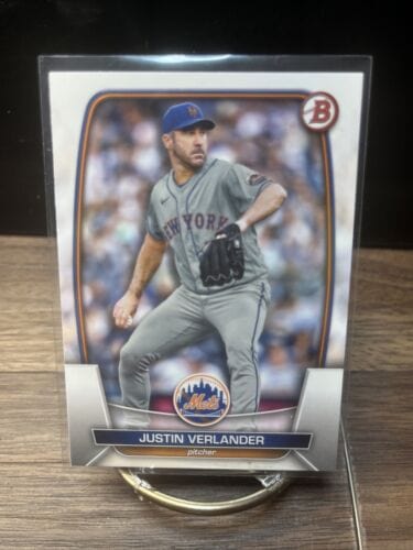 Cheap Sneaks Footwear/Sports Cards Baseball Card Justin Verlander 2023 Bowman Baseball Card #64  New York Mets