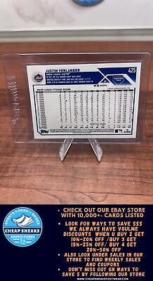 Cheap Sneaks Footwear/Sports Cards Baseball Card Justin Verlander 2023 Topps #425 New York Mets