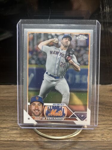 Cheap Sneaks Footwear/Sports Cards Baseball Card Justin Verlander 2023 Topps Chrome  Baseball Card #126 New York Mets