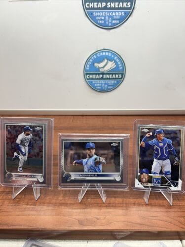 Cheap Sneaks Footwear/Sports Cards Baseball Card KC Royals 2022/2023 Topps Chrome Lot Salvador Perez, Whit Merrifield,