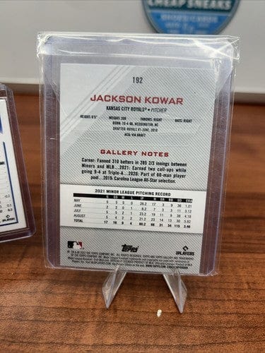Cheap Sneaks Footwear/Sports Cards Baseball Card KC Royals Foil /Refractor 2022 Topps Gallery Rainbow Foil Jackson Kowa