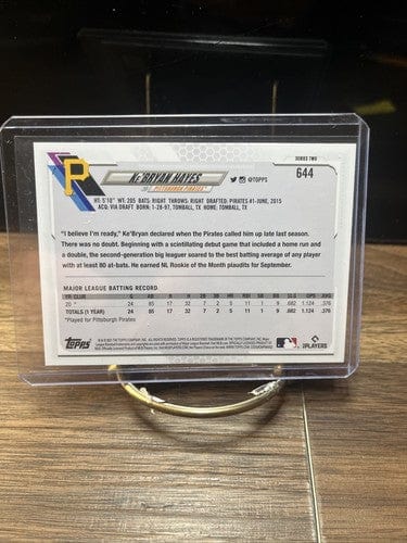 Cheap Sneaks Footwear/Sports Cards Baseball Card Ke’Bryan Hayes 2021 Topps Series 2 Rookie Card RC (#644 ) Pittsburgh