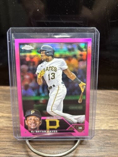 Cheap Sneaks Footwear/Sports Cards Baseball Card Ke'Bryan Hayes 2023 Topps Chrome #137 Pink/Fuchsia Refractor Pittsburg