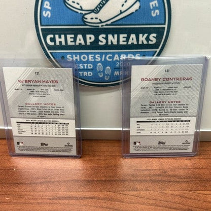 Cheap Sneaks Footwear/Sports Cards Baseball Card Ke’Bryan Hayes+Roansy Contreras Lot (2) 2022 Topps Gallery Pittsburg