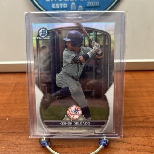Cheap Sneaks Footwear/Sports Cards Baseball Card Keiner Delgado 2023 1st Bowman Chrome Draft Refractor  #BDC-119 New Yo