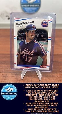 Cheap Sneaks Footwear/Sports Cards Baseball Card Keith Hernandez 1988 Fleer #136 New York Mets