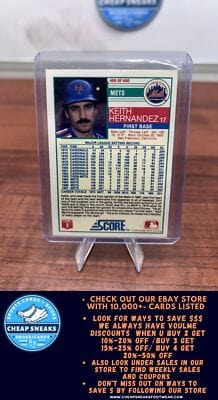 Cheap Sneaks Footwear/Sports Cards Baseball Card Keith Hernandez 1988 Score #400 New York Mets