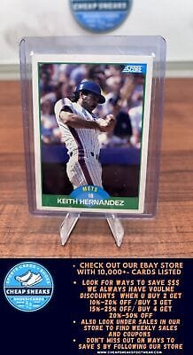 Cheap Sneaks Footwear/Sports Cards Baseball Card Keith Hernandez 1989 Score #41 New York Mets