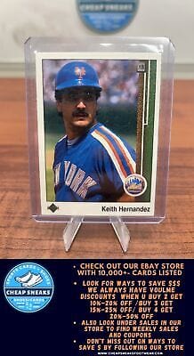 Cheap Sneaks Footwear/Sports Cards Baseball Card Keith Hernandez 1989 Upper Deck #612 New York Mets