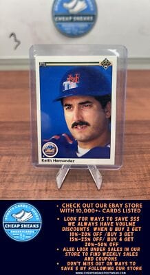 Cheap Sneaks Footwear/Sports Cards Baseball Card Keith Hernandez 1990 Upper Deck #222 New York Mets