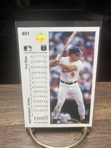 Cheap Sneaks Footwear/Sports Cards Baseball Card Keith Moreland Baltimore Orioles 1B 1990 Upper Deck Baseball Card #401