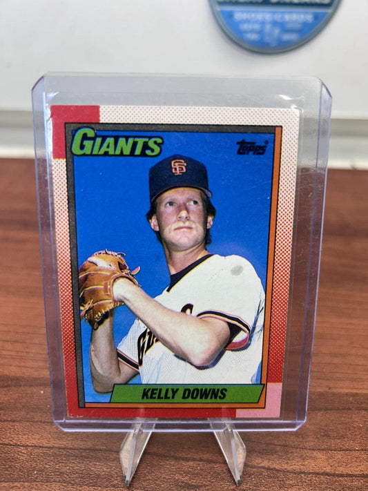 Cheap Sneaks Footwear/Sports Cards Baseball Card Kelly Downs 1990 Topps #17 San Francisco Giants