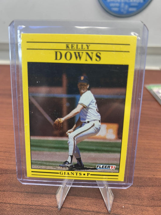 Cheap Sneaks Footwear/Sports Cards Baseball Card Kelly Downs 1991 Fleer #261 San Francisco Giants