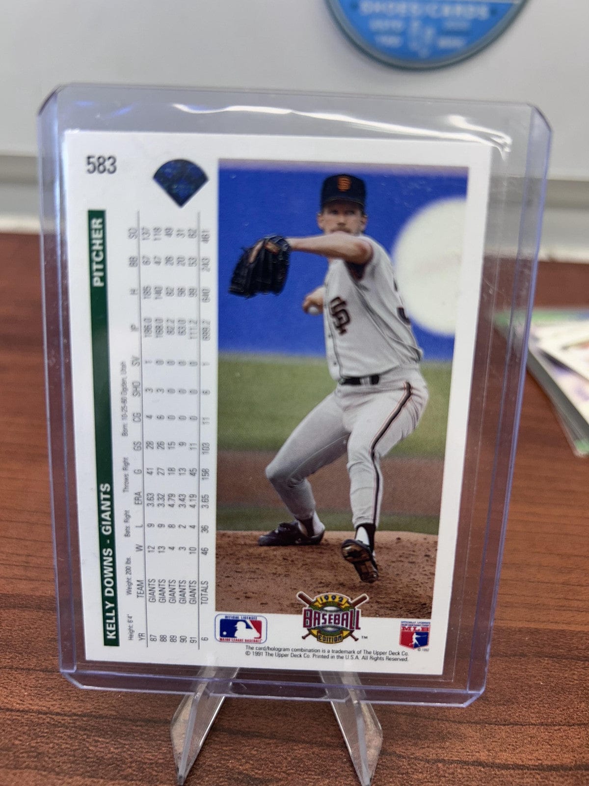 Cheap Sneaks Footwear/Sports Cards Baseball Card Kelly Downs 1992 Upper Deck #583 San Francisco Giants