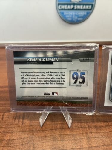 Cheap Sneaks Footwear/Sports Cards Baseball Card Kemp Alderman 2024 Bowman Chrome Top 100 Prospects M18 #BTP-95 Marlins