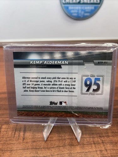Cheap Sneaks Footwear/Sports Cards Baseball Card Kemp Alderman 2024 Bowman Chrome Top 100 Prospects M18 #BTP-95 Marlins