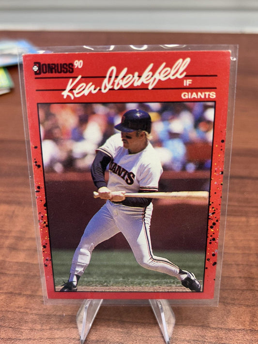 Cheap Sneaks Footwear/Sports Cards Baseball Card Ken Oberkfell 1990 Donruss #494c San Francisco Giants