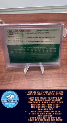 Cheap Sneaks Footwear/Sports Cards Baseball Card Ken Waldichuk RC 2023 Topps Chrome Platinum Anniversary Refractor #108