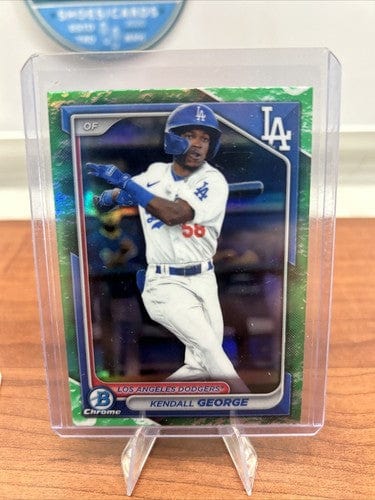 Cheap Sneaks Footwear/Sports Cards Baseball Card Kendall George 2024 Bowman Chrome Lunar Glow Refractor  #BCP-58+ Bonus