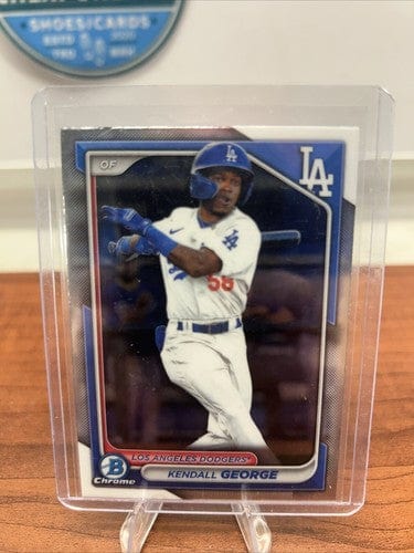Cheap Sneaks Footwear/Sports Cards Baseball Card Kendall George 2024 Bowman Chrome Lunar Glow Refractor  #BCP-58+ Bonus