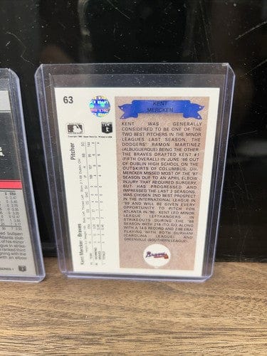 Cheap Sneaks Footwear/Sports Cards Baseball Card Kent Merker Atlanta Braves Rookie Lot (2) 1990 Upper Deck, 1991 Leaf