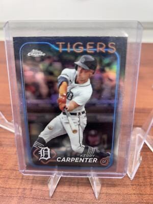 Cheap Sneaks Footwear/Sports Cards Baseball Card Kerry Carpenter 2024 Topps Chrome Refractors #196 Detroit Tigers