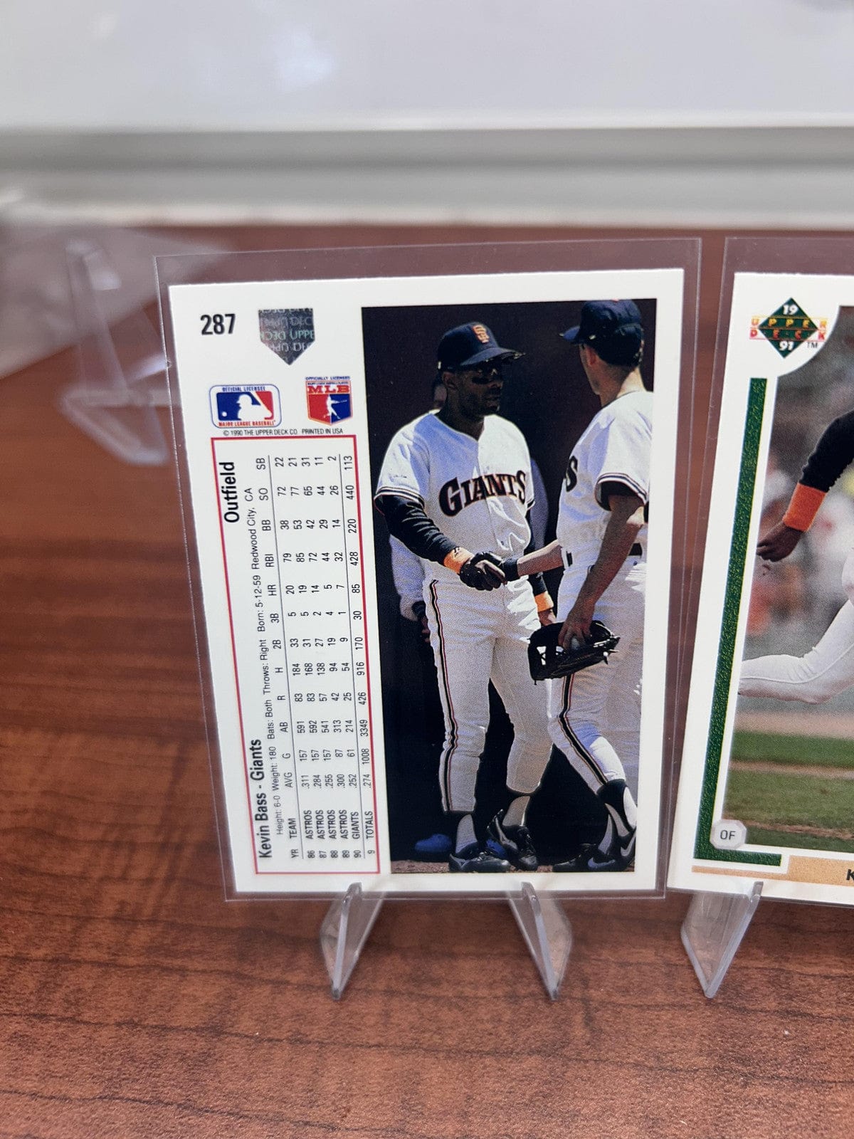 Cheap Sneaks Footwear/Sports Cards Baseball Card Kevin Bass 1991 Upper Deck #287 San Francisco Giants